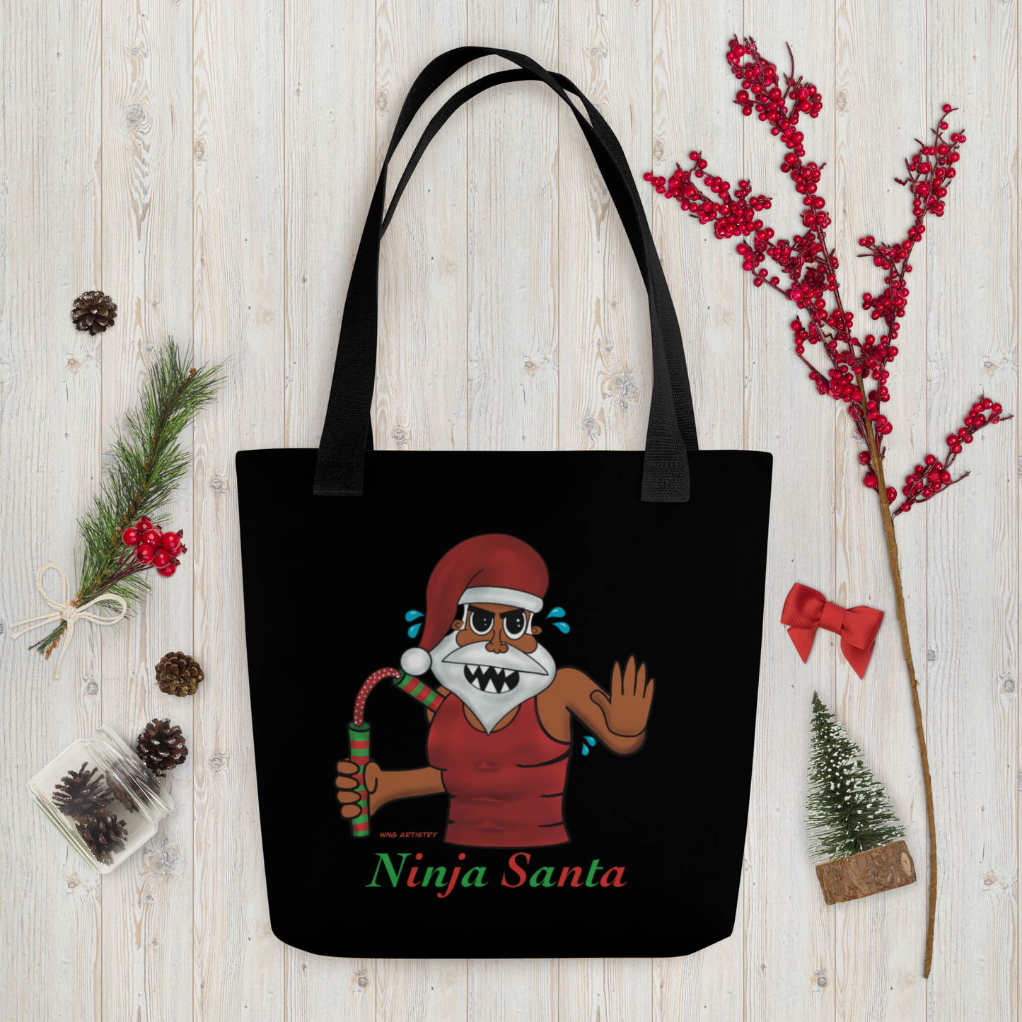Ninja Santa - Tote Bag