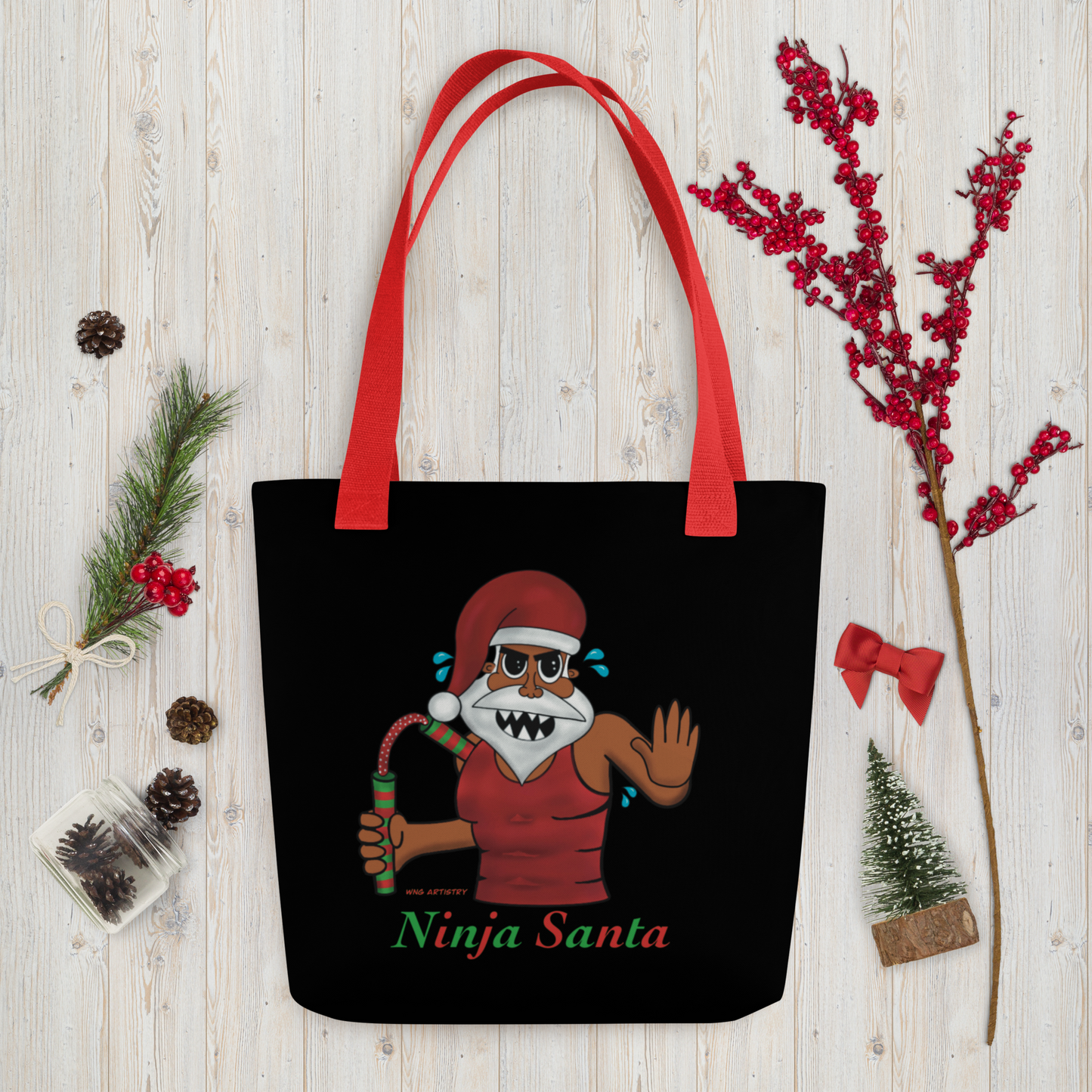 Ninja Santa - Tote Bag