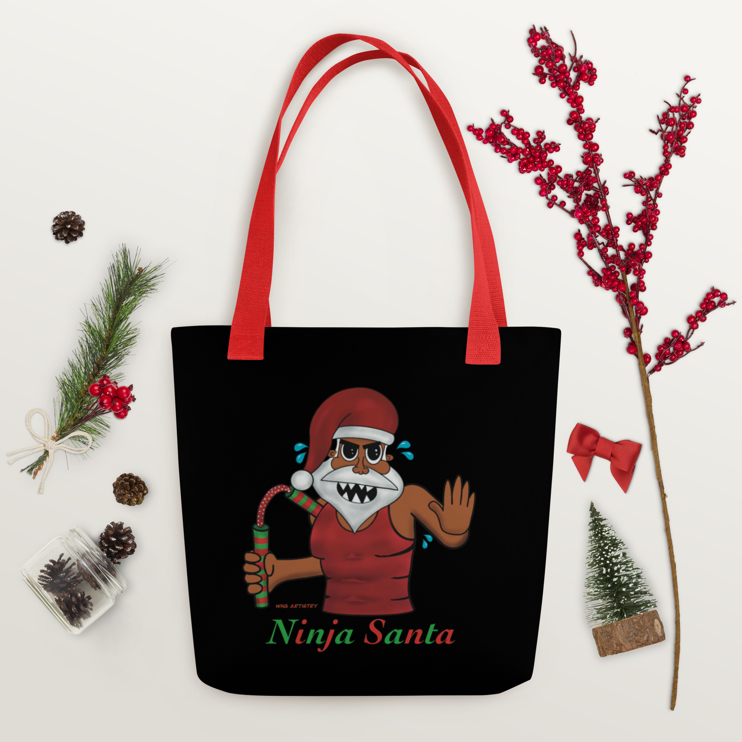 Ninja Santa - Tote Bag