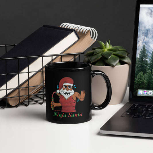 Ninja Santa - Glossy Mug