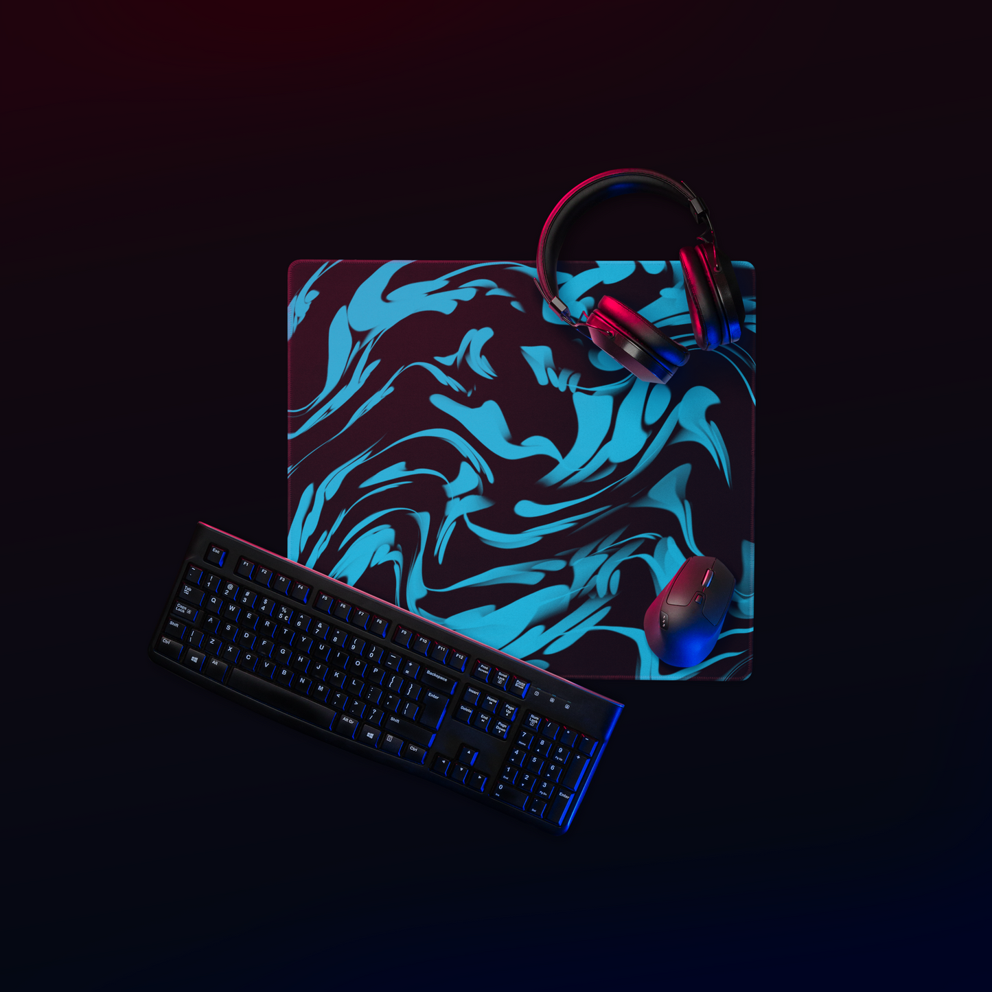 Blue Smoke - Gaming Mouse Pad