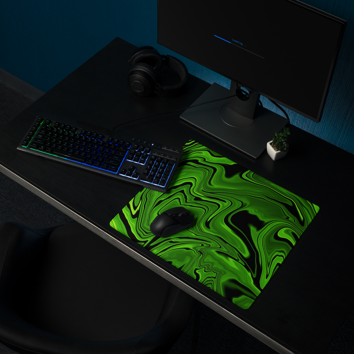 Green Vortex - Gaming Mouse Pad